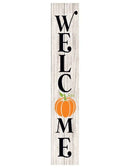 Welcome Pumpkin Sign Porch Leaner