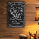 Welcome Whiskey Bar Metal Sign