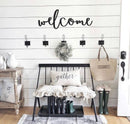Welcome Wooden Sign