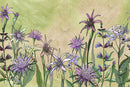 Modish Purple Flowers Wallpaper