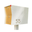 Retrobox Locking Package Dropbox in ARCTIC WHITE - Modern Mailbox