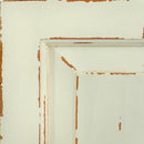 Lovecup Standing Barnwood Pane Floor Mirror in White Harvest Finish