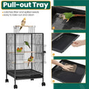 Wheeled Bird Cage for Parrots