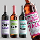 When You Want Wine Label Set