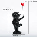 DecorBites™ Balloon Girl Tank Art Figure Resin Statues Collection for Interior Decor