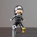 Whimsical resin boys sports statues set bedroom decor