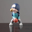 Whimsical resin boys sports statues set bedroom decor