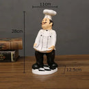 DecorBites™ Bearded Chef Resin Figure Sculpture Modern Kitchen Desk Decor Ornaments