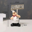 DecorBites™ Bearded Chef Resin Figure Sculpture Modern Kitchen Desk Decor Ornaments