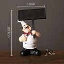 DecorBites™ Bearded Chef Resin Figure Sculpture Modern Kitchen Desk Decor Ornaments