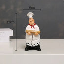 DecorBites™ Bearded Chef Resin Figure Sculpture Modern Kitchen Desk Decor Ornaments