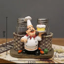 DecorBites™ Bearded Chef Resin Figure Sculpture Modern Kitchen Desk Decor Ornaments