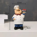DecorBites™ Bearded Chef Resin Figure Sculpture Modern Kitchen Desk Decor Ornaments