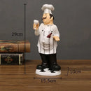 DecorBites™ Bearded Chef Resin Figure Sculpture Modern Kitchen Desk Decor Ornaments