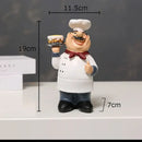 DecorBites™ Bearded Chef Resin Figure Sculpture Modern Kitchen Desk Decor Ornaments