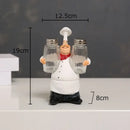 DecorBites™ Bearded Chef Resin Figure Sculpture Modern Kitchen Desk Decor Ornaments