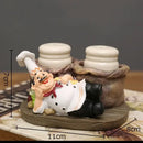 DecorBites™ Bearded Chef Resin Figure Sculpture Modern Kitchen Desk Decor Ornaments
