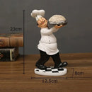 DecorBites™ Bearded Chef Resin Figure Sculpture Modern Kitchen Desk Decor Ornaments