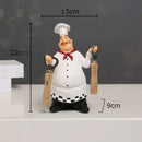 DecorBites™ Bearded Chef Resin Figure Sculpture Modern Kitchen Desk Decor Ornaments