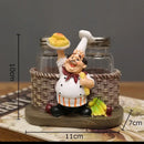 DecorBites™ Bearded Chef Resin Figure Sculpture Modern Kitchen Desk Decor Ornaments