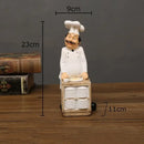 DecorBites™ Bearded Chef Resin Figure Sculpture Modern Kitchen Desk Decor Ornaments