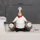DecorBites™ Bearded Chef Resin Figure Sculpture Modern Kitchen Desk Decor Ornaments