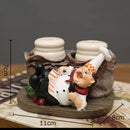 DecorBites™ Bearded Chef Resin Figure Sculpture Modern Kitchen Desk Decor Ornaments
