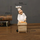 DecorBites™ Bearded Chef Resin Figure Sculpture Modern Kitchen Desk Decor Ornaments