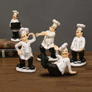 DecorBites™ Bearded Chef Resin Figure Sculpture Modern Kitchen Desk Decor Ornaments