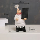 DecorBites™ Bearded Chef Resin Figure Sculpture Modern Kitchen Desk Decor Ornaments