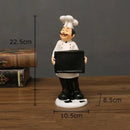 DecorBites™ Bearded Chef Resin Figure Sculpture Modern Kitchen Desk Decor Ornaments