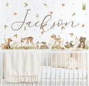 Woodland Creatures - Fabric Nursery Wall Art Decals