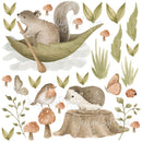 Woodland Creatures - Fabric Nursery Wall Art Decals