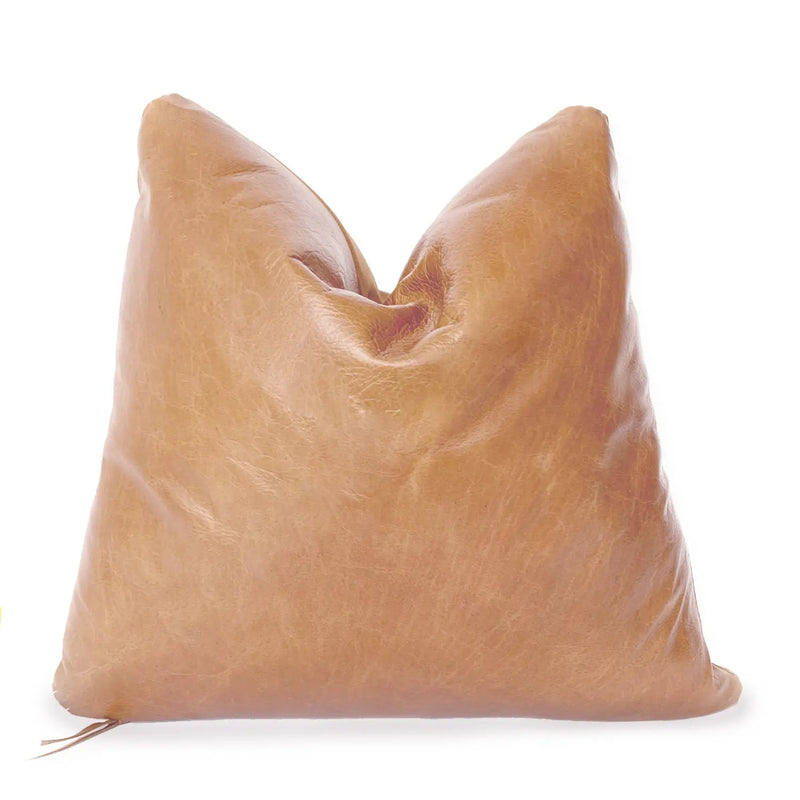 Classic Leather Throw Pillows