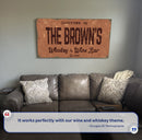 Whiskey And Wine Bar Sign II