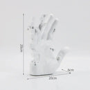 White abstract mosaic sculpture resin figurine living room decor