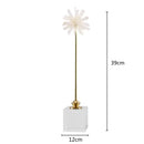 White agate flower home decor figurine living room marble base