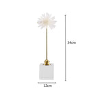 White agate flower home decor figurine living room marble base