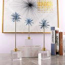 White agate flower home decor figurine living room marble base