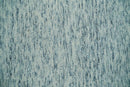 Custom Made Ivory and Blue Abstract Hand Tufted Wool Area Rug