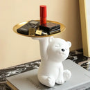 DecorBites™ Bear Figurine Resin Sculpture Home Decor Storage Box Living Room Ornaments