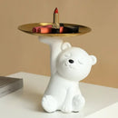 DecorBites™ Bear Figurine Resin Sculpture Home Decor Storage Box Living Room Ornaments