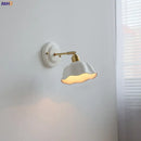 White and gold ceramic led wall light bedroom sconce