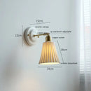 White and gold ceramic led wall light bedroom sconce