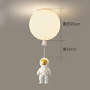 White and gold decorbites astronaut space ball ceiling lamp kids room