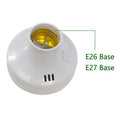 White and gold e27 led lamp base with remote – bedroom timer socket