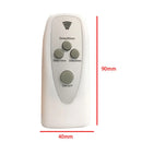 White and gold e27 led lamp base with remote – bedroom timer socket