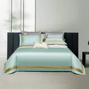 White and gold egyptian cotton bedding set with gold embroidery bedroom