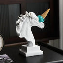 DecorBites™ Ice Cream Horse Head Resin Sculpture Figurine for Home Office Decor & Gifts