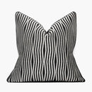 White and gold jacquard luxury cushion cover for living room